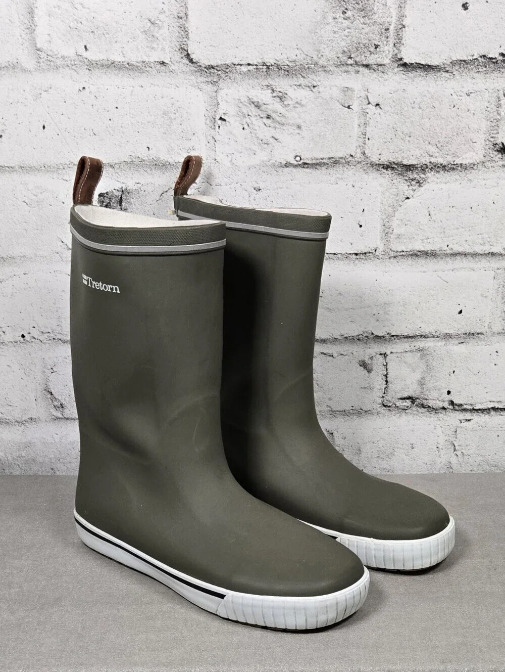 Tretorn Rubber Rain Boots Womens EU 40 Olive Green Waterproof Boots
